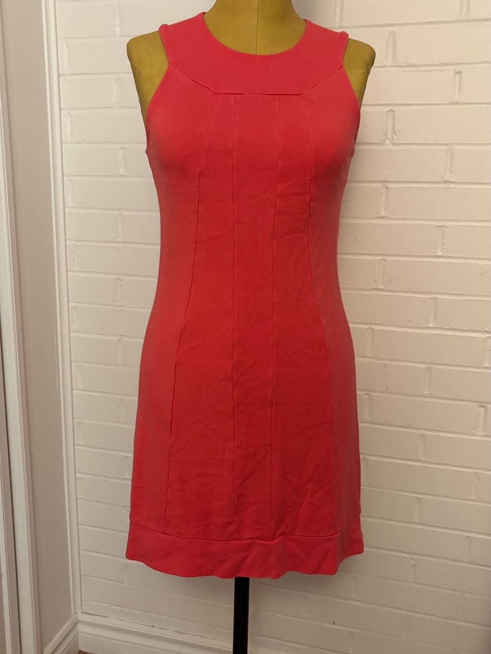United Colors Of Benetton Coral-Pink Sleeveless Mini Dress